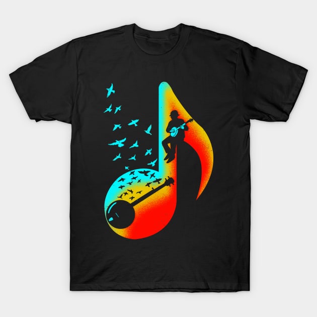 Music Banjo Player T-Shirt by barmalisiRTB